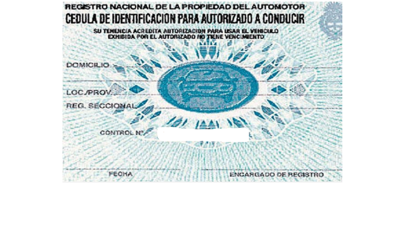 cédula azul