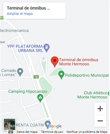 como llegar a la planta vpa de Monte Hermoso
