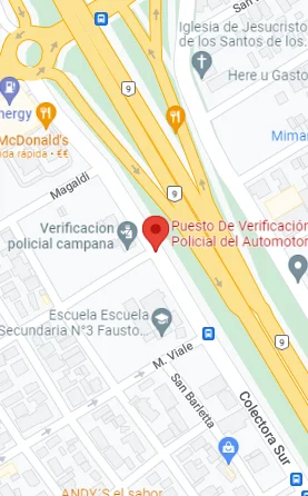 llegar a la planta vpa de Campana