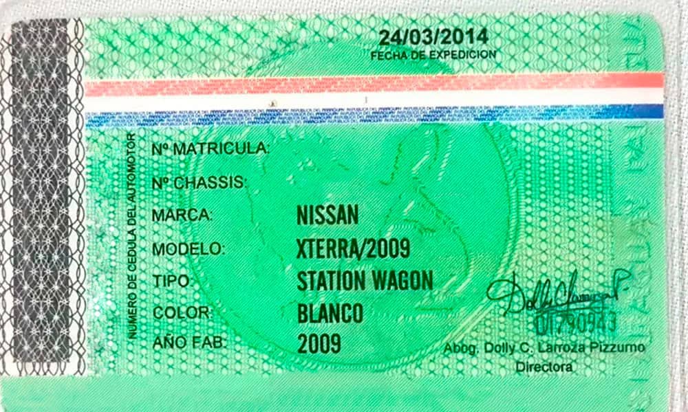 cedula verde